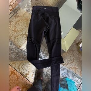 lululemon Black Mesh Leggings